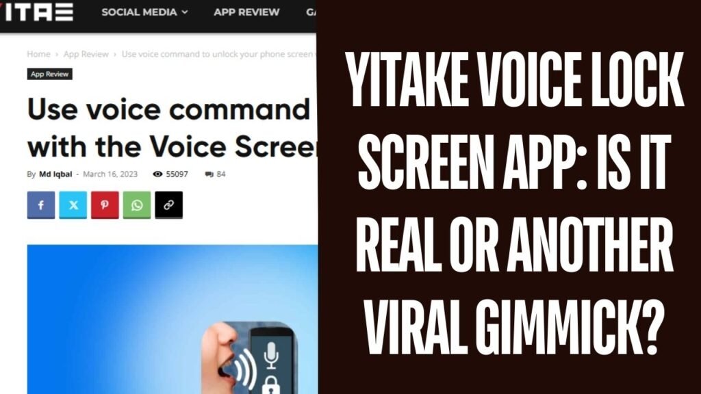 Yitake Voice lock screen app fake or real