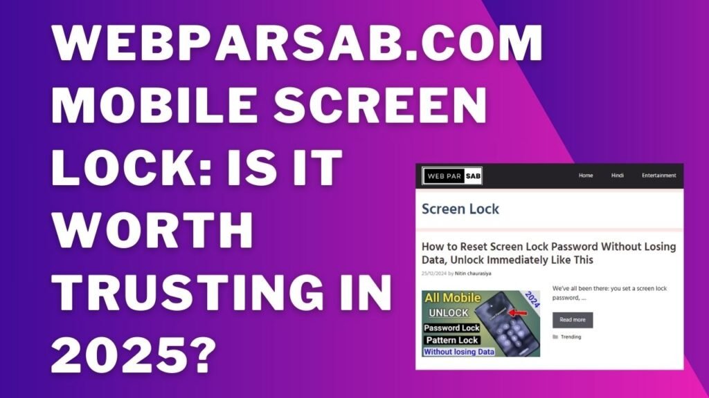 Webparsab .com mobile screen lock app fake or real